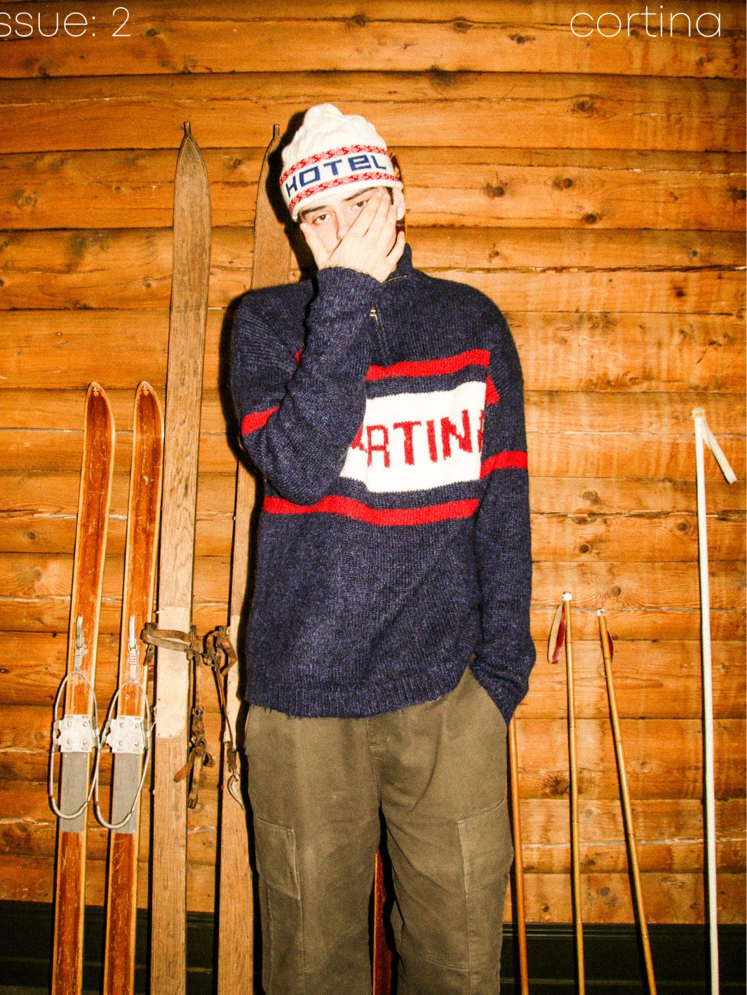 Hotel SKI Cable Knit Beanie | Cortina Cream