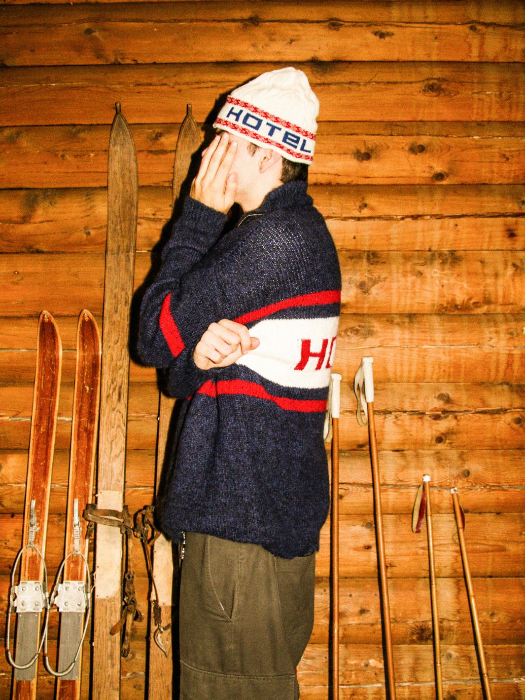 Hotel SKI Cable Knit Beanie | Cortina Cream