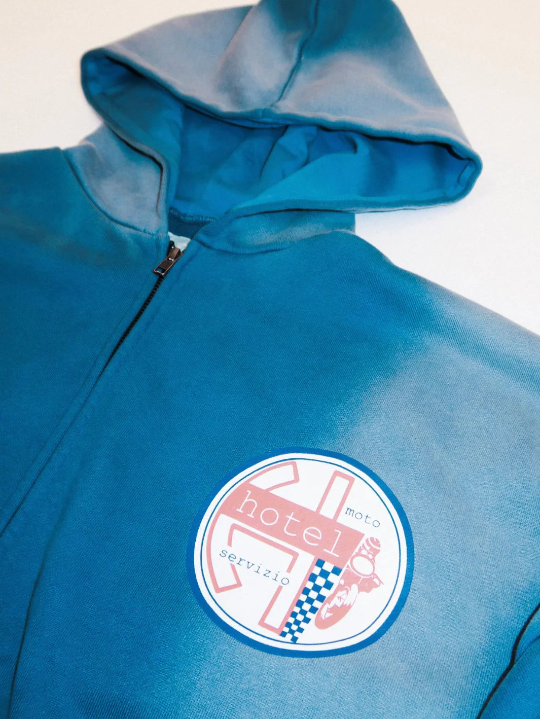 Hotel Moto Zip-Hoodie | Blue