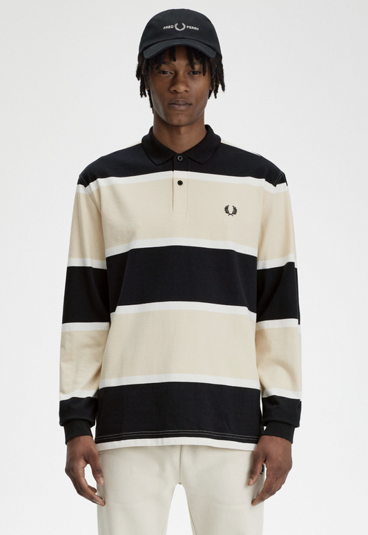 Relaxed Stripe Polo Shirt