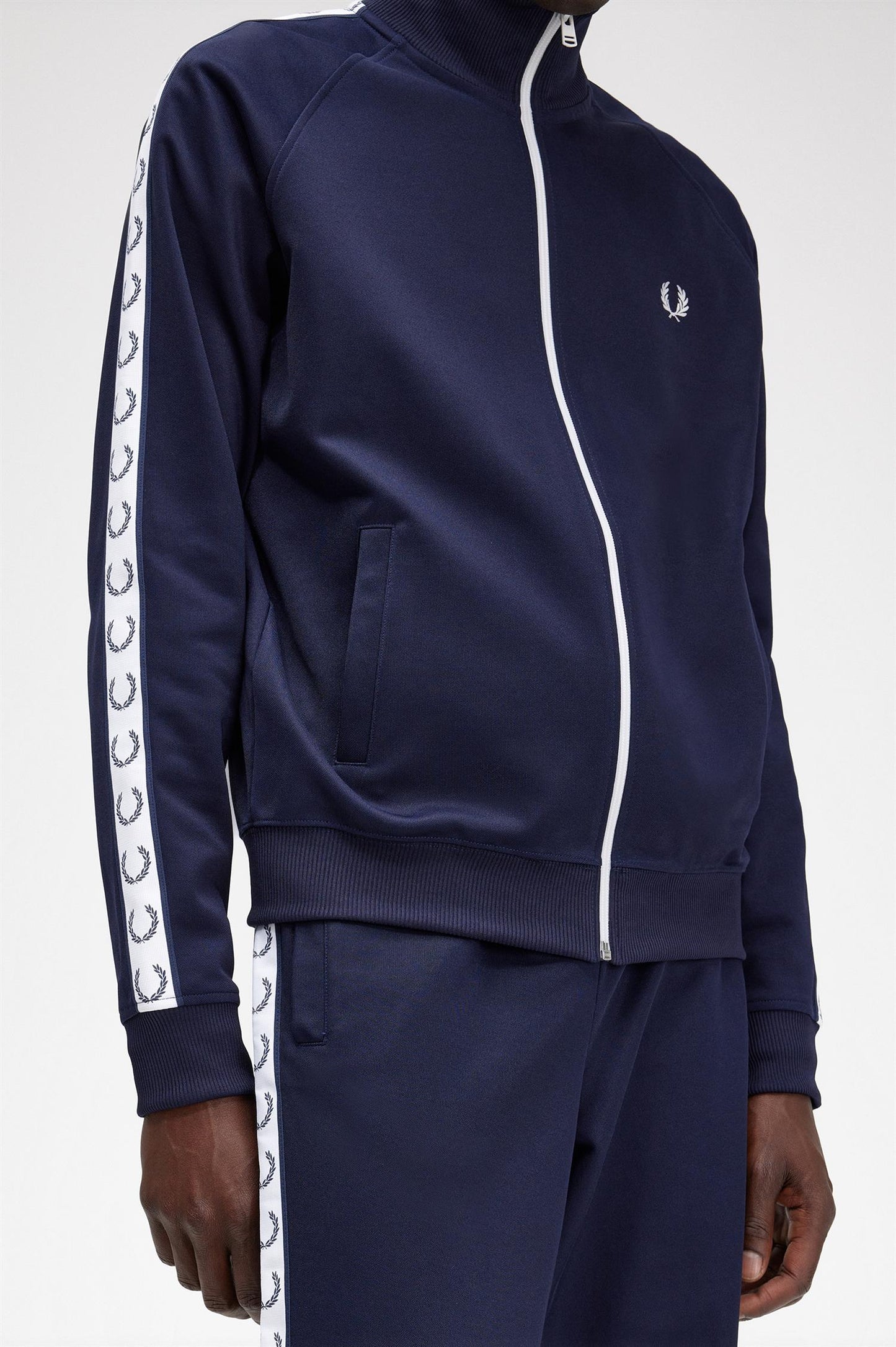 Taped Track Jacket | Navy