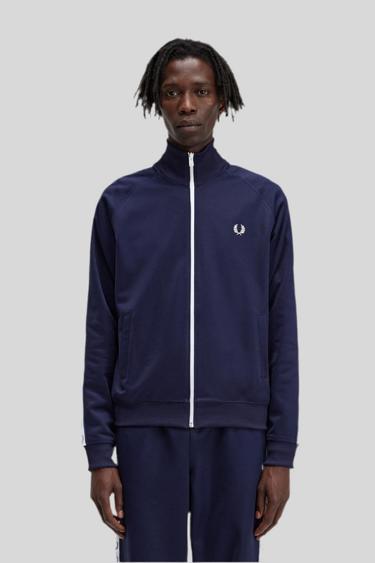 Taped Track Jacket | Navy