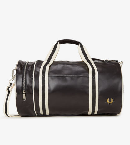 Classic Barrel Bag - Black/Ecru