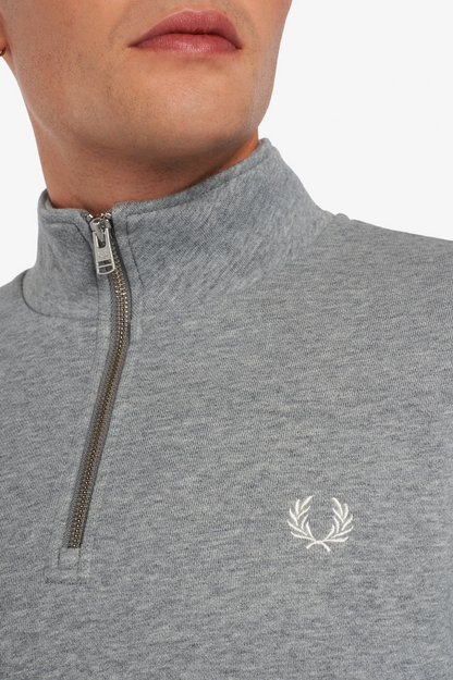 HALF ZIP SWEATSHIRT | STEEL MARL