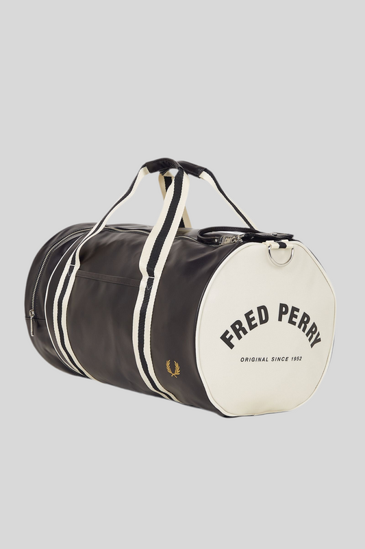 Classic Barrel Bag - Black/Ecru