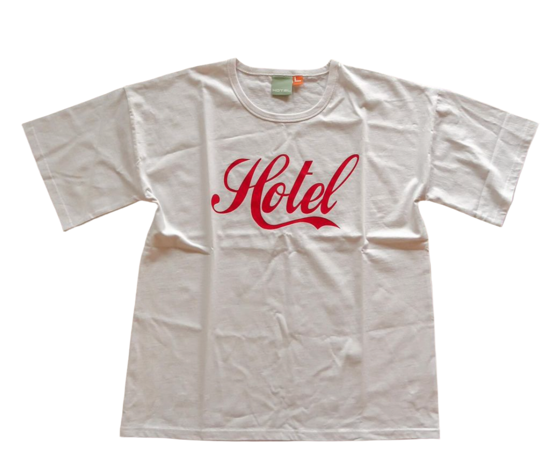 Hotel Script Tee | White