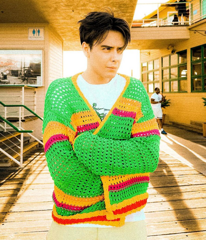 Hotel Cactus crochet knit cardigan