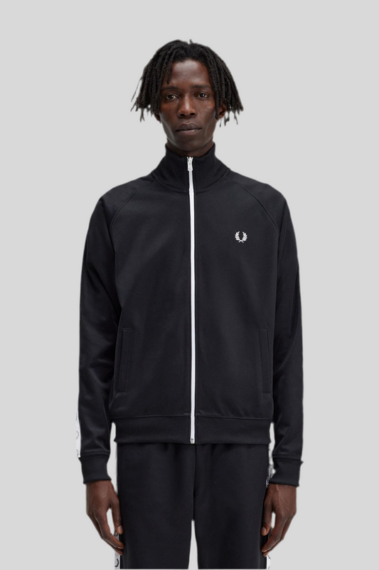 Taped Track Jacket | Black