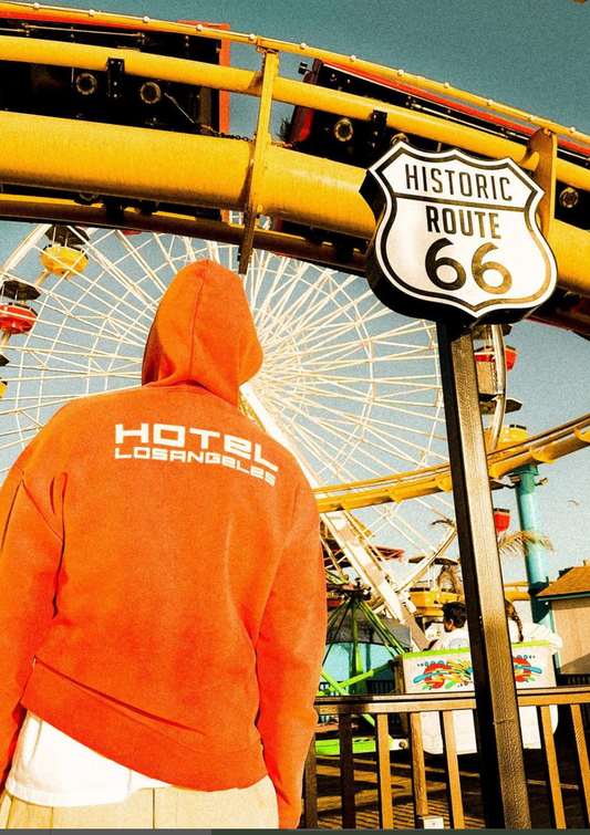 Hotel Hooded Sweat |  LA Cities Series - Faded Red