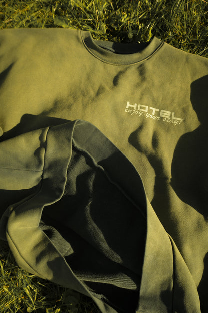 Hotel Trunk Slogan Crewneck