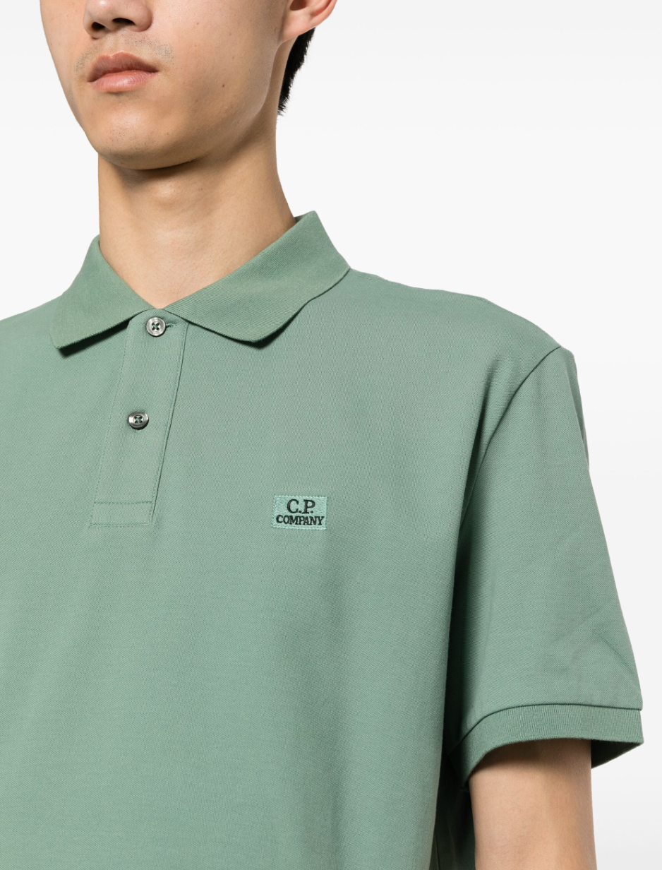 Embroidered logo polo piquet shirt