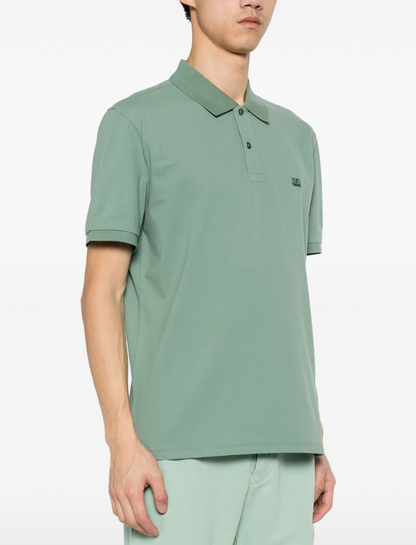 Embroidered logo polo piquet shirt