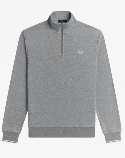 HALF ZIP SWEATSHIRT | STEEL MARL