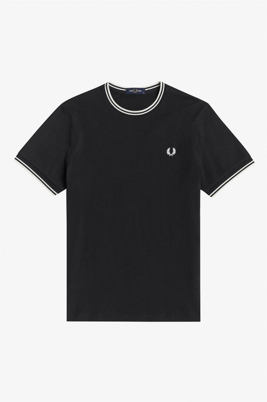 TWIN TIPPED TEE | BLACK