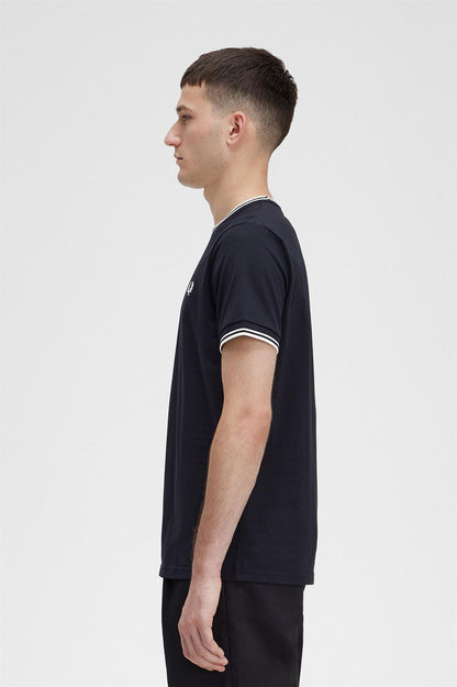 TWIN TIPPED TEE | BLACK