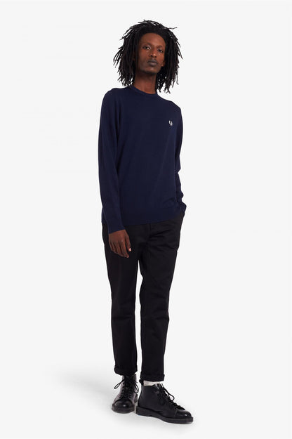 CLASSIC CREW NECK JUMPER | NAVY