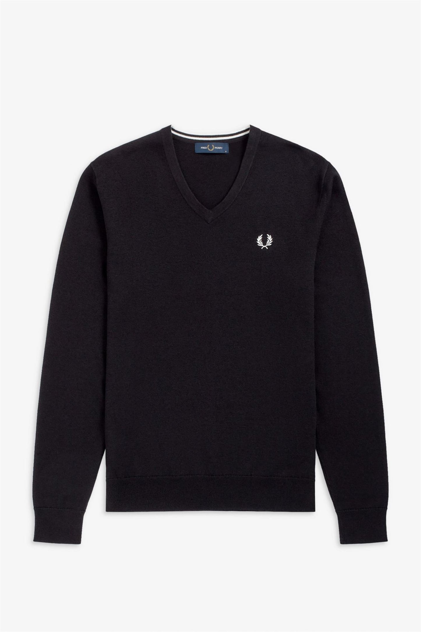 CLASSIC V NECK JUMPER | BLACK